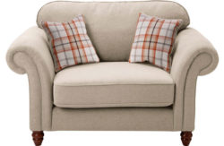 Heart of House Windsor 2 Seater Cuddle Chair - Cream/Autumn.